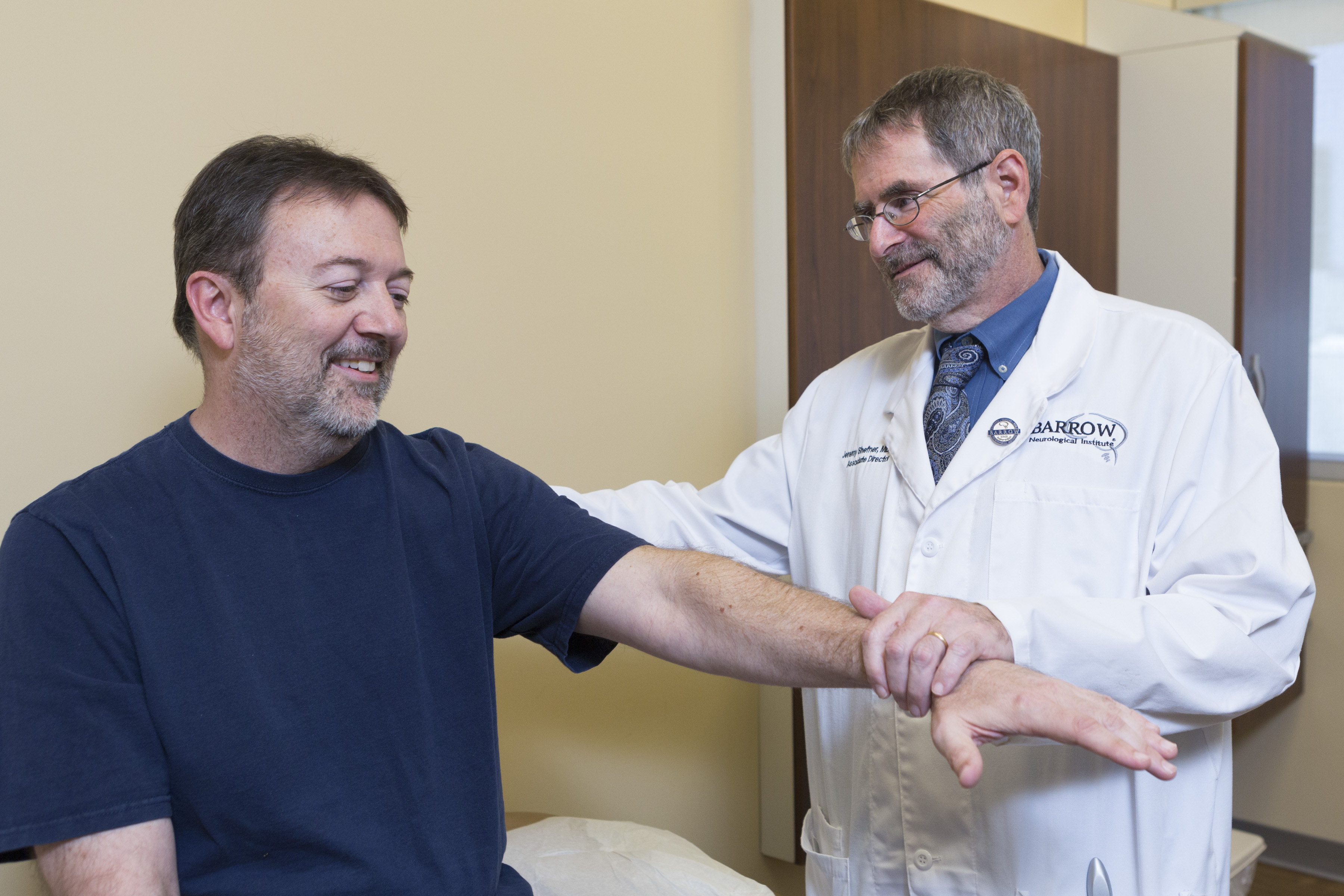 ALS patient at Barrow for appointment with Dr. Shefner