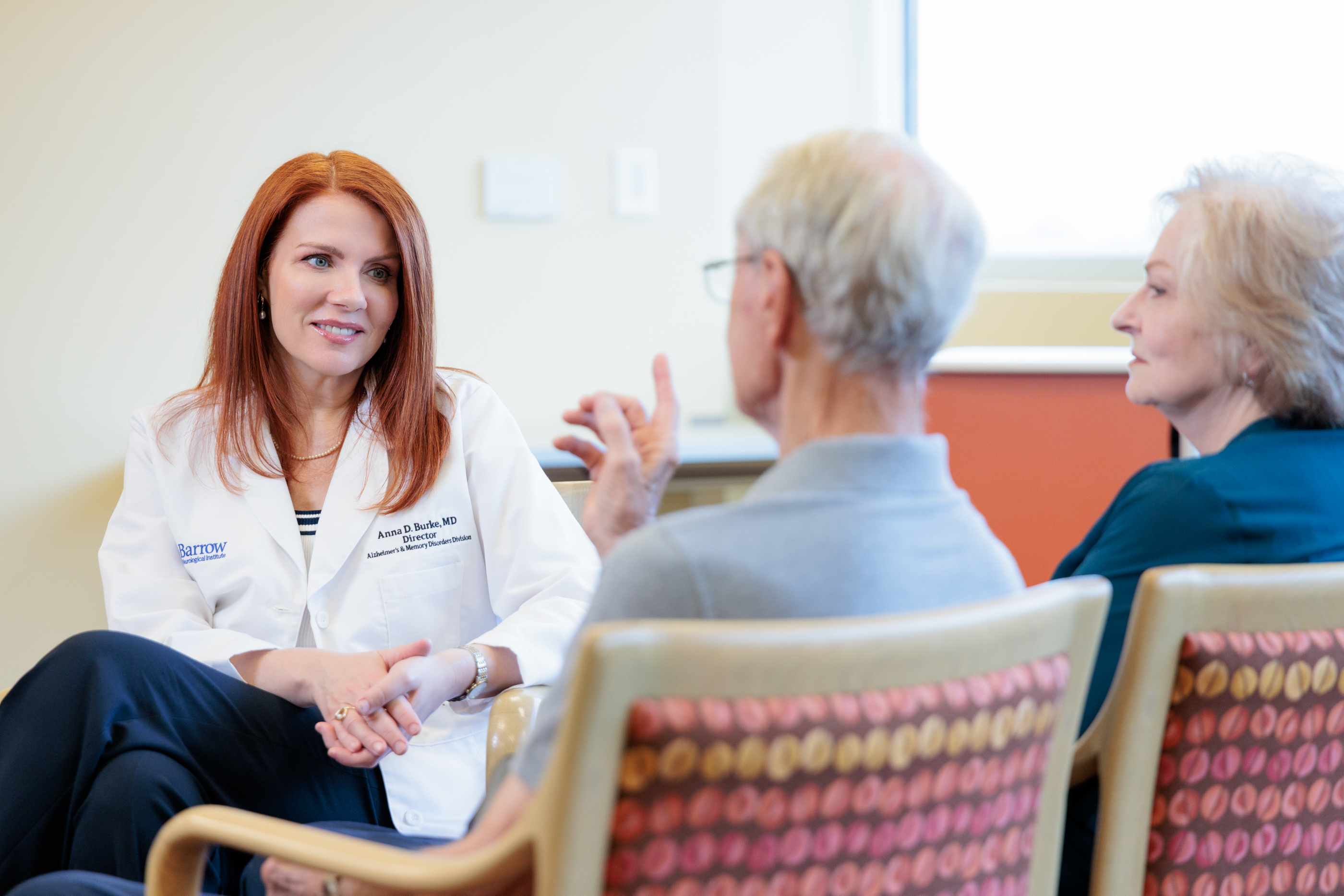 Anna D. Burke, MD, in office at Barrow Neurological Institute