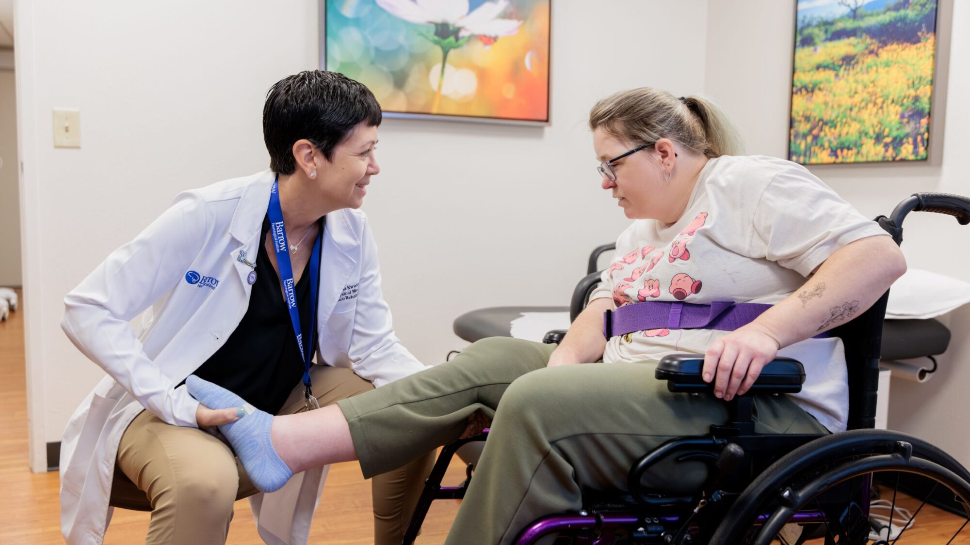 Christina Kwasnica, MD, with patient